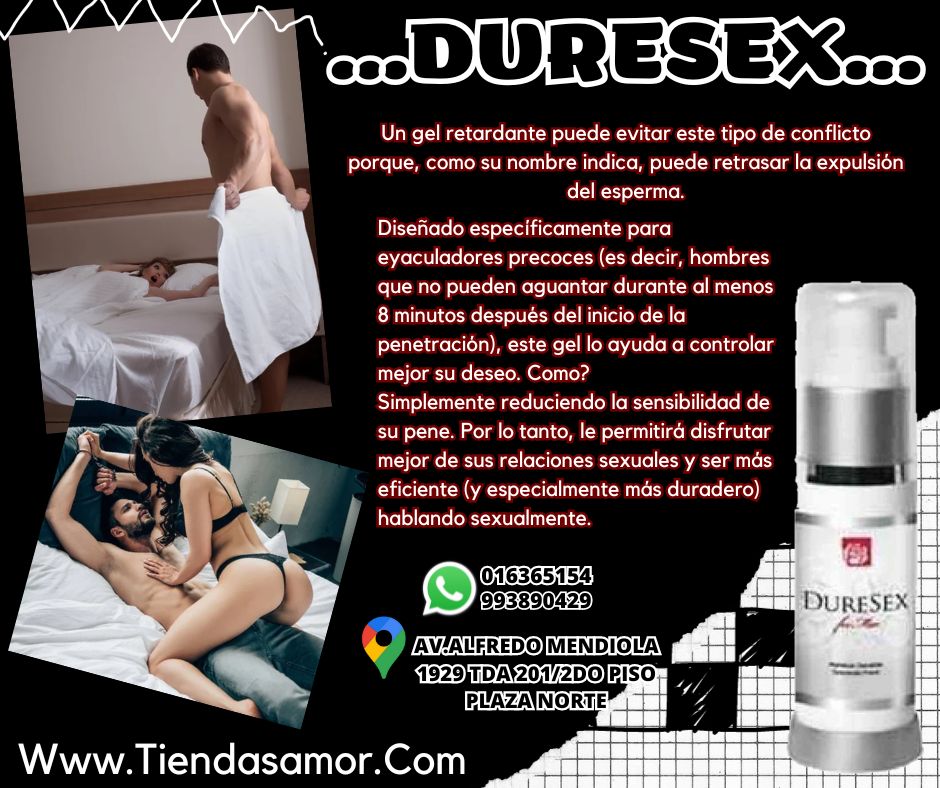 RETARDANTE EN SPRAY DURESEX EVITA LA EYACULCION PRECOZ